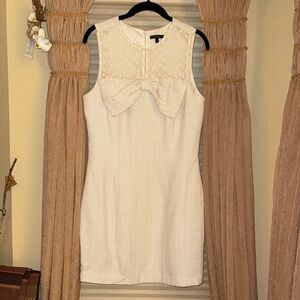 Monteau Shift Dress with Bow Accent